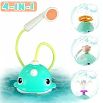 XJD Bath Toys for Toddlers 1-3, Whale Baby Bath Shower Spray Bath Toy with Sprinklers & Shower Head, Baby Toys 12-18 Months, Bathtub Pool Bathroom Shower Toy Gifts for Toddler Infant Kids Boy Girls