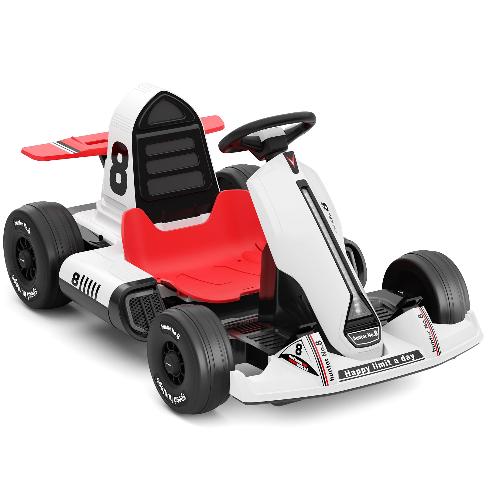 XJD Electric Go Kart 12V 7Ah Battery Powered Pedal Go Karts for 3+ Kids  Adults Ride on Car Electric Vehicle Car Racing Drift Car Gift for Boys  Girls with Bluetooth/FM and Remote