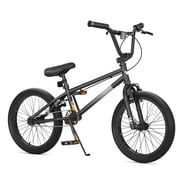 XJD 18 Inch BMX Bike Freestyle Cycling Trick Bicycle for Teens Beginner Boys Kids Street Stunt Bike 7-11 Years Old Kids U-Brake,Black