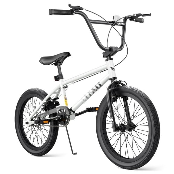 XJD Freestyle BMX Bike for Teen Beginner 8-12 Years Old Kids, 18 Inch Kids Bike with Hi-Ten Steel Frame, U-brake and Hand-brake levers