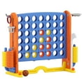 thumbnail image 1 of XJD Jumbo 4-to-Score Giant Game Set 4-in-a-Row Connect Game for Adults Kids Family Fun Height Adjustable w/ Golf Set, Orange, 1 of 9
