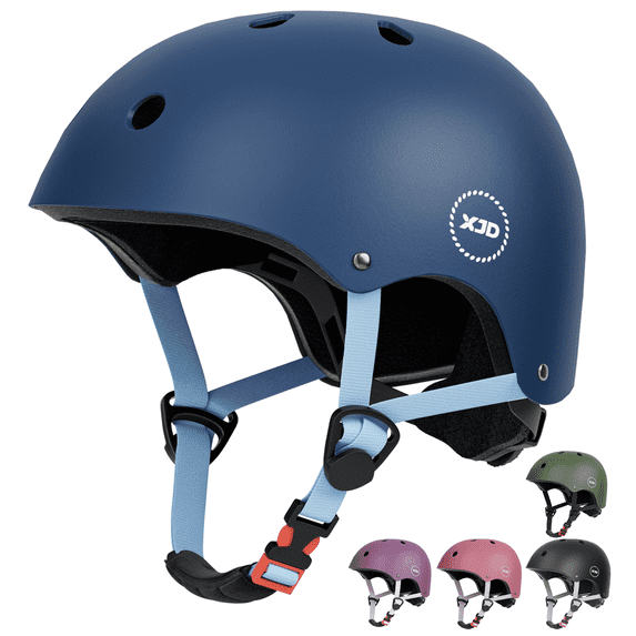 XJD Kids Bike Helmet Toddler Helmet Ages 3-12 Boys Girls Childrens Helmet,Multi-color Adjustable Lightweight Multi-Sport Helmet
