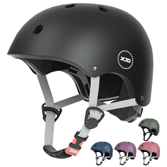 XJD Kids Bike Helmet Toddler Helmet Ages 3-12 Boys Girls Childrens Helmet,Multi-color Adjustable Lightweight Multi-Sport Helmet