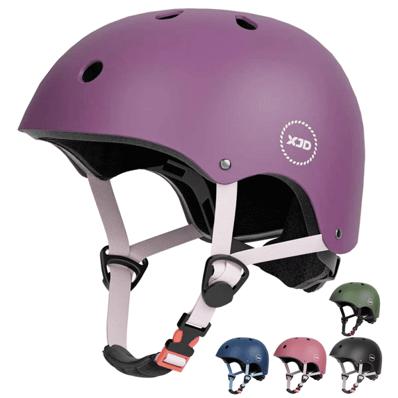 XJD Kids Bike Helmet Toddler Helmet Ages 3-12 Boys Girls Childrens Helmet,Multi-color Adjustable Lightweight Multi-Sport Helmet