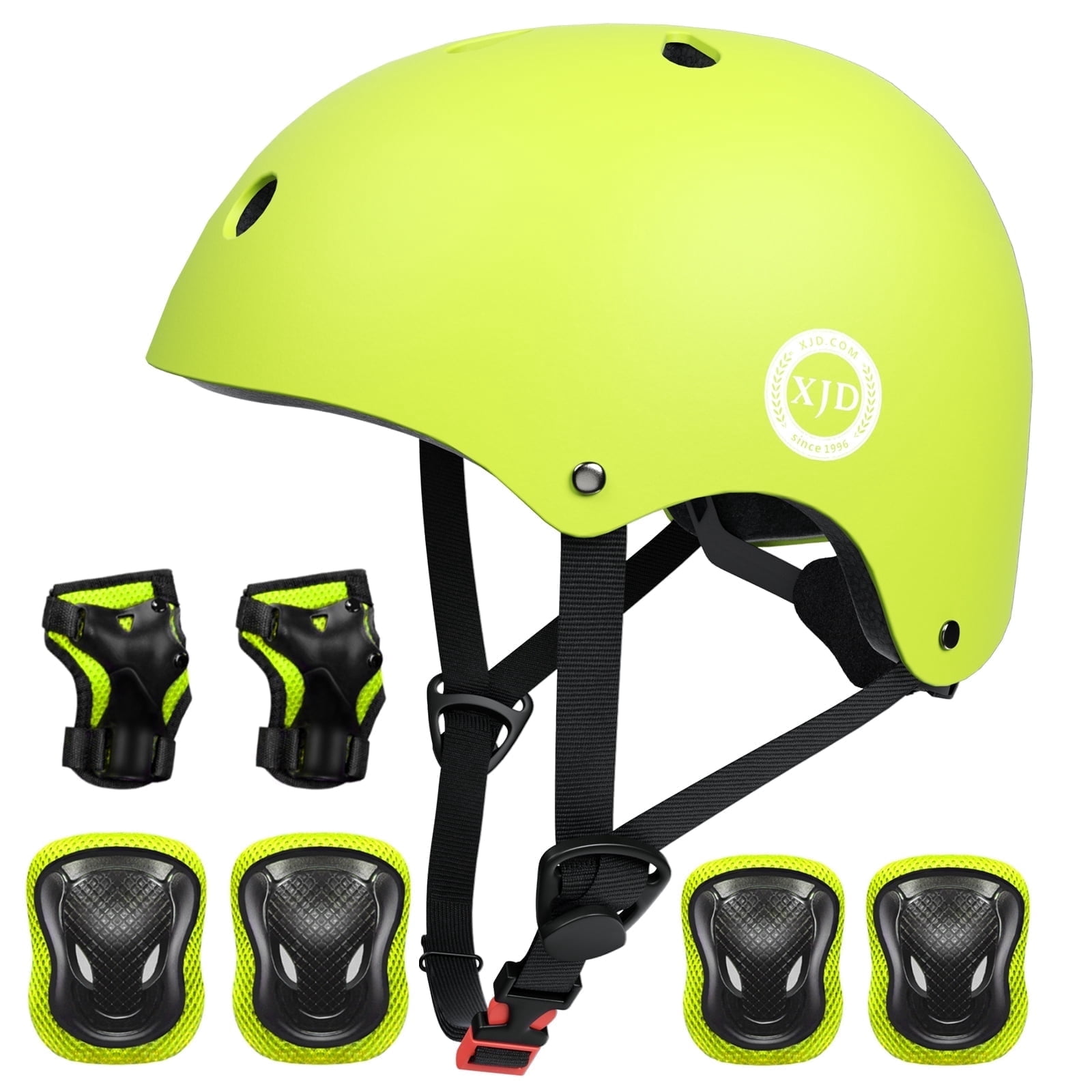 XJD Kids Bike Helmet Toddler Helmet for Kids,Multi-Sport Protective Gear Set for 3-5-8 Years Boys Girls Child Cycling Helmet with Knee Pads Elbow Pads Wrist Guards