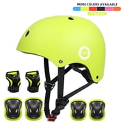 XJD Kids Bike Helmet Toddler Helmet for Kids,Multi-Sport Protective Gear Set for 3-5-8 Years Boys Girls Child Cycling Helmet with Knee Pads Elbow Pads Wrist Guards
