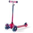 thumbnail image 1 of XJD 3 Wheel Kick Scooter for Kids 2-5 Years Max Weight 20KG/44LB, Toddler Scooter with Adjustable Height Light up LED Wheels, Best Gift for Boys Girls Outdoor Activities, Red, 1 of 13