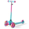 thumbnail image 1 of XJD 3 Wheel Kick Scooter for Kids 2-5 Years Max Weight 20KG/44LB, Toddler Scooter with Adjustable Height Light up LED Wheels, Best Gift for Boys Girls Outdoor Activities, Blue, 1 of 14