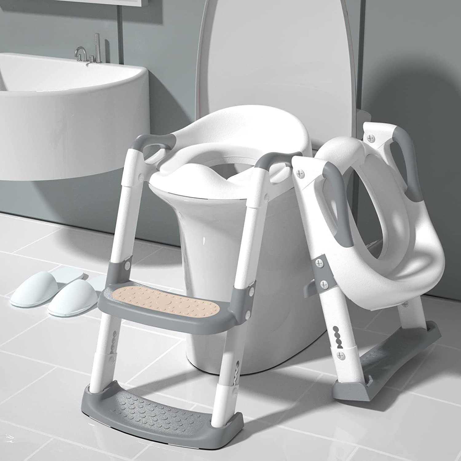 Training Toilet Chair Cute Toilet Seat For Kids Lightweight Spill Proof