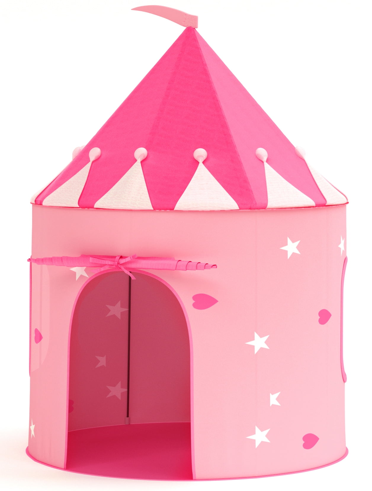 XJD Girls Princess Castle Tent, Portable Pop Up Playhouse, Indoor