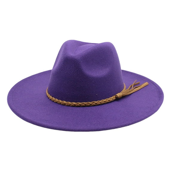XJDJHC Straw Cowboy Hat For Women Outdoor Leisure Large Brim Design Stylish Sun Hat Every Season Breathable