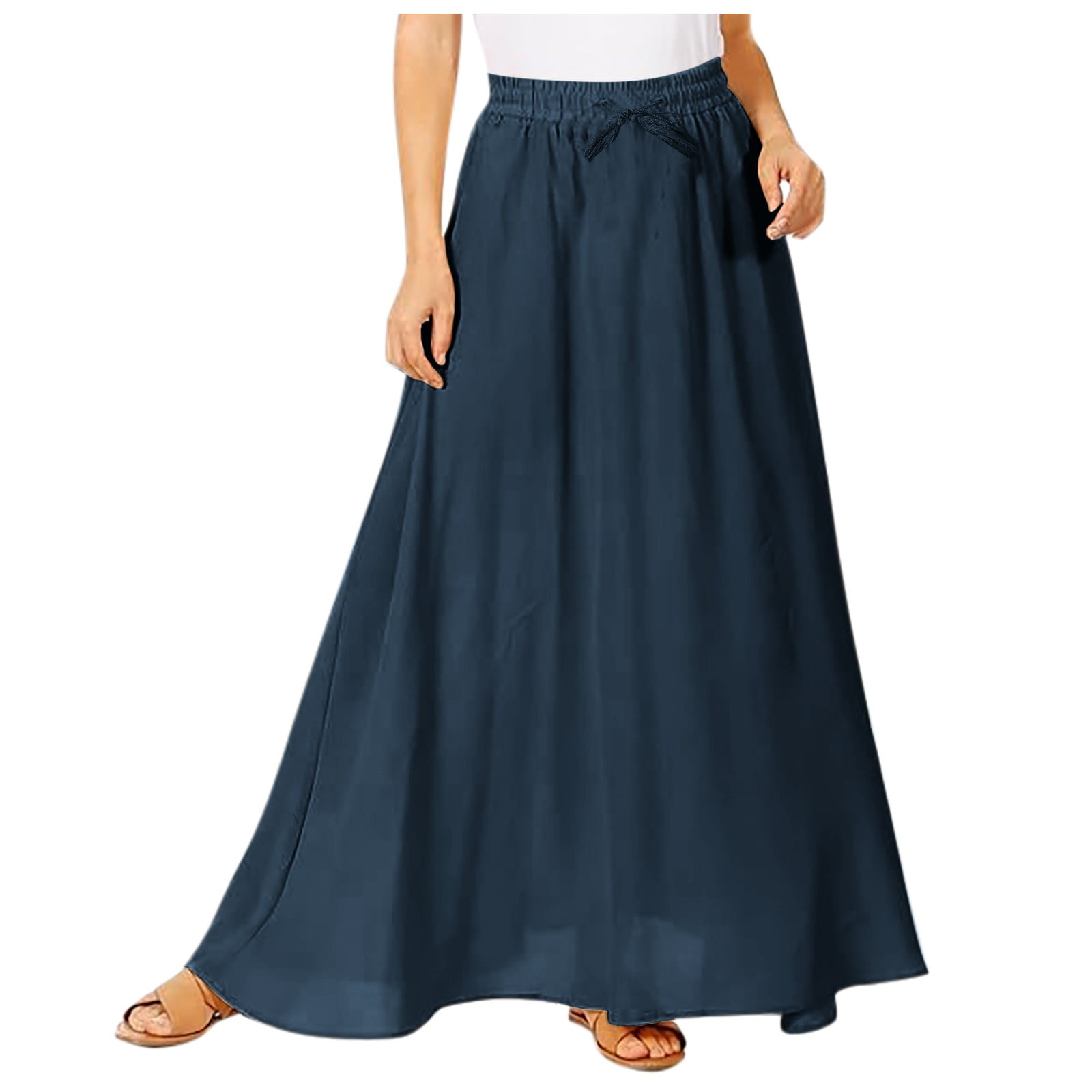 XJDJHC Womens Mini Skirts Maxi Reg Plus Size Long Flowy Summer Skirt