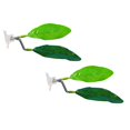 thumbnail image 1 of XJGHHSY 2 Pack Betta Fish Leaf Pad Improves Betta's Health by Simulating the Natural Habitat - Natural, organic, Comfortable Rest Area for Fish Aquarium ornaments,Mix-Green, 1 of 8