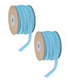 thumbnail image 1 of XJGHHSY 2 Pcs 20 Yards Blue Velvet Ribbon 3/8 inch Blue Velvet Fabric Vintage Thin Christmas Ribbon for Choker Flower Bouquet Gift Wrapping Hair Bows Christmas Decorations,Blue, 1 of 8