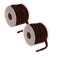 thumbnail image 1 of XJGHHSY 2 Pcs 20 Yards Brown Velvet Ribbon 3/8 inch Brown Velvet Fabric Vintage Thin Christmas Ribbon for Choker Flower Bouquet Gift Wrapping Hair Bows Christmas Decorations,Brown, 1 of 8