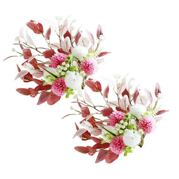 XJGHHSY 2 Pcs Artificial Flowers Faux Hydrangea Flower Arrangements Table Centerpieces for Home Garden Party Wedding Decoration,Light Pink