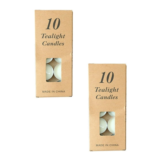 XJGHHSY 20 Pack Tea Candles Wedding Party and Home Decoration Votive Parties Tealight Small Wishing Bulk with 1.5-2 Hours Extended Burn Time Mini for Valentine Birthday Emergency Family,White