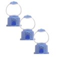 thumbnail image 1 of XJGHHSY 3 Pcs Mini Gumball Machine Candy Dispenser for Boy Girl Fun Plastic Candy Catcher toys Party Favor for Birthdays Easy to Operate with Rotating Button,Blue, 1 of 8