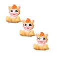 thumbnail image 1 of XJGHHSY 3 Pcs Mini Horse Figurines - 2026 Chinese New Year of the Horse Statues - Tiny Animal Models - for Micro Landscape Cake toppers ornament Decoration,Style F-Yellow, 1 of 8