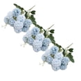thumbnail image 1 of XJGHHSY 3 Pcs Real touch Blue Faux Hydrangea and Eucalyptus Arrangement,Faux Floral Arrangements,9 Heads Greenery Artificial Flowers,Blue Centerpieces for Kitchen Dining Coffee Table Decor,Blue, 1 of 7
