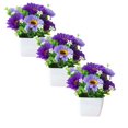 thumbnail image 1 of XJGHHSY 3 Potted Artificial Flowers Fake Flowers with Vase Faux Flowers in Pot,Spring Decor for Home office Floral Arrangement for Table Dinning Room Decoration Shelf Decor,, 1 of 8