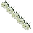 thumbnail image 1 of XJGHHSY 5 Bunch Green Hydrangea Artificial Flowers, 5 Stems 10 Heads Flower Per Bunch, 13.8 Inch Faux Silk Hydrangeas for Home Wedding Table Centerpiece Decor,Green, 1 of 7