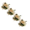 thumbnail image 1 of XJGHHSY Artificial Flowers,4 Pcs Small Artificial Peony Silk Flowers Fake Peonies Bouquet Faux Rose Flower Arrangement for Home Party Decoration,White, 1 of 4