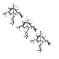 thumbnail image 1 of XJGHHSY Christmas Mistletoe Decor,3 Pcs Artificial Mistletoe ornament Mistletoe Hanging Decorations Glitter Christmas Tree Accessories Dry Leaf Hanging Decoration for Tree Door,White, 1 of 2