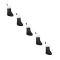thumbnail image 1 of XJGHHSY Christmas Stockings Set of 5, 14" Black & White Felt Christmas Stockings with Gold Trim for Hanging Xmas Home Decor,Black, 1 of 8