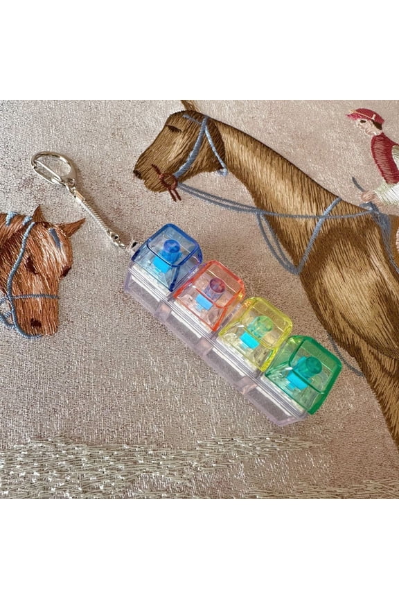 Keyboard Fidget Toys for Adults Keyboard Clicker with LED Light Keychain Fidget Sensory Fun Toys for Anxiety Decompression (4 in 1),Multicolor A