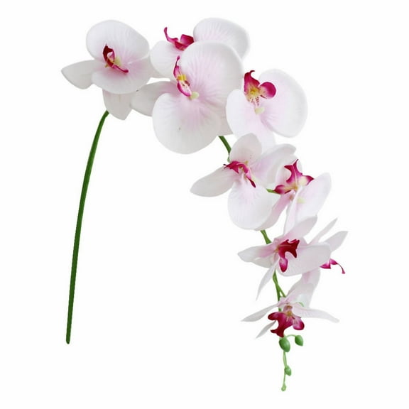XJGHHSY Pink orchid Artificial Flowers 1 Pcs 36" Real touch Fake orchid Latex Flowers Phalaenopsis Branches for Home Party Wedding Bridal Shower Decoration,Pink
