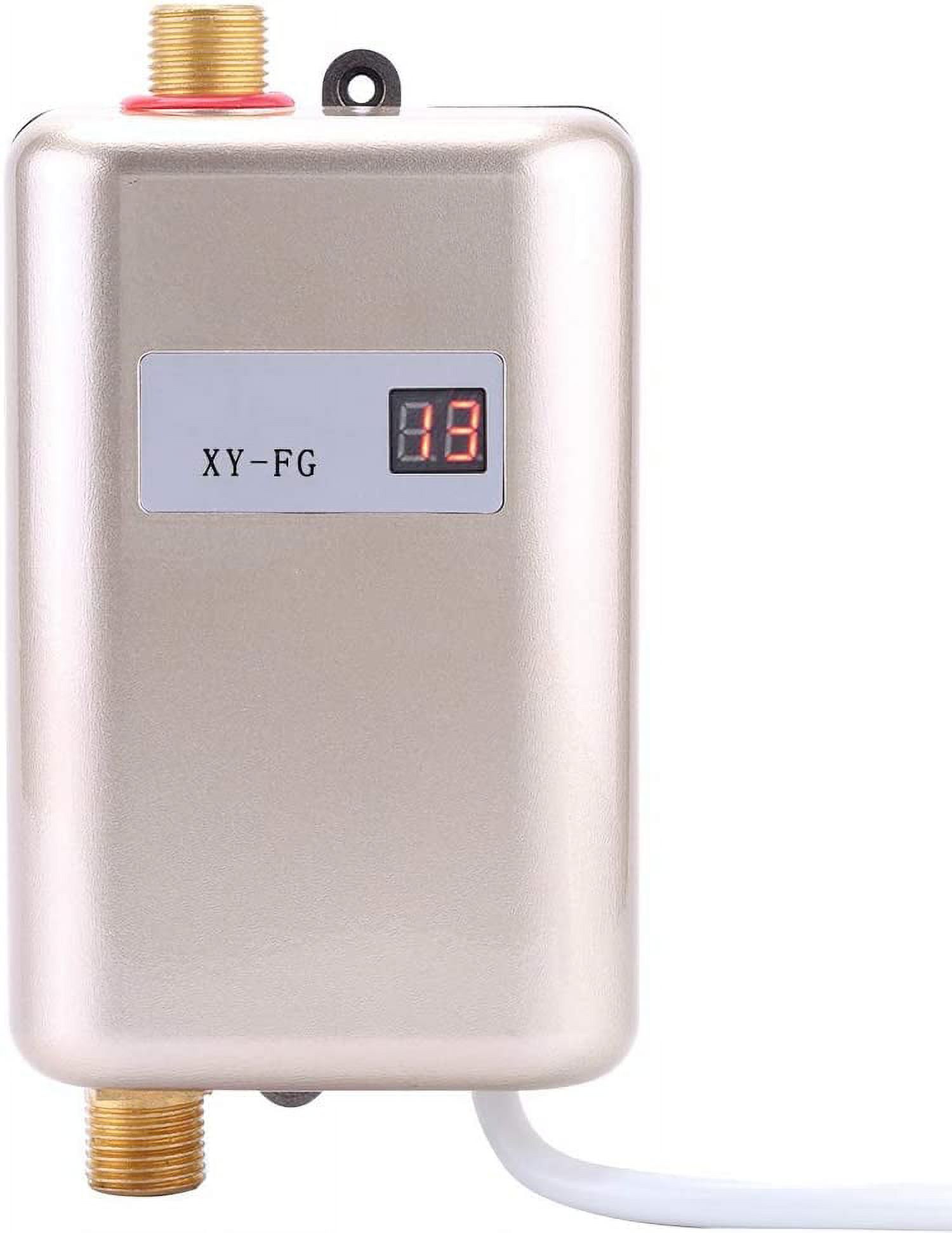 XJUElectric Tankless Water Heater, 220V 3800W Mini Instant Hot Water