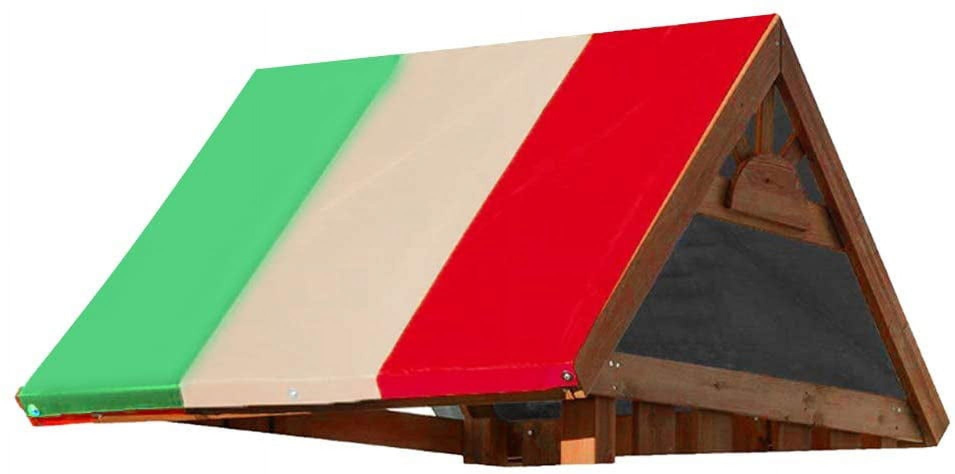 XJUSwing Set Replacement Tarp, 52 x 89 in Multicolor Playground Roof, Multicolor Backyard