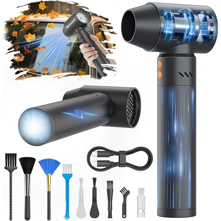 XJUGEZ Compressed Air Duster,21000mAh Electric Air Duster with