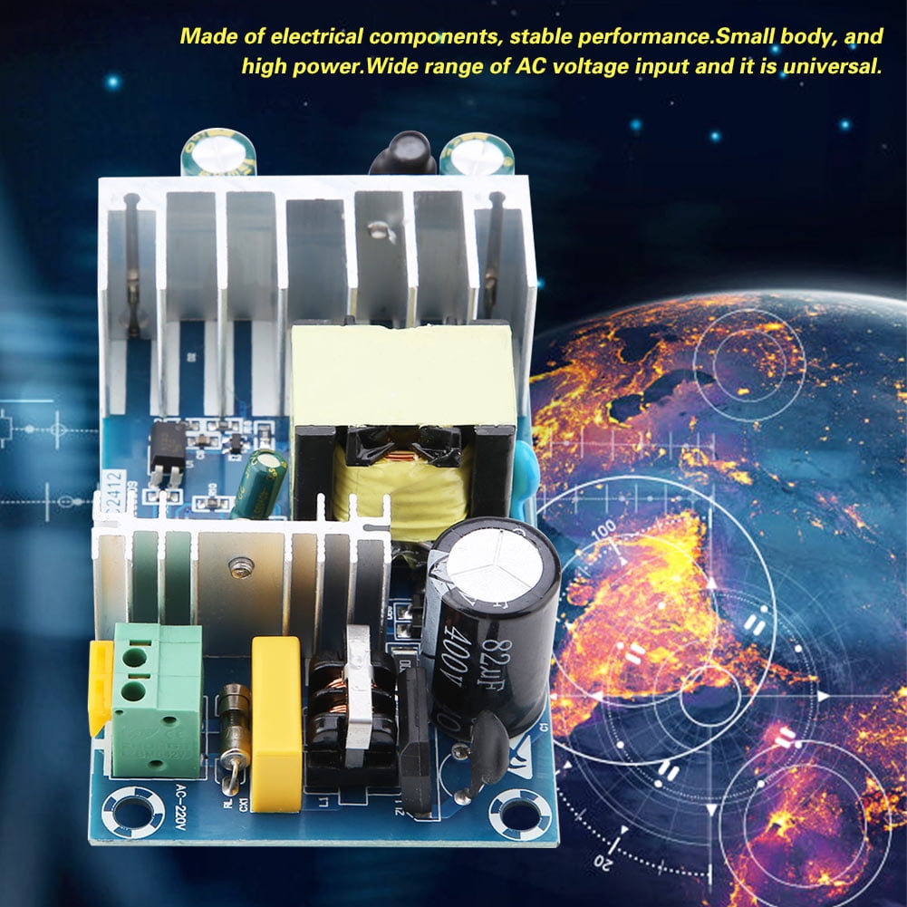 XK-2412-24 AC/DC 110/220V to DC 24V 6A High Power Board Switching Power ...