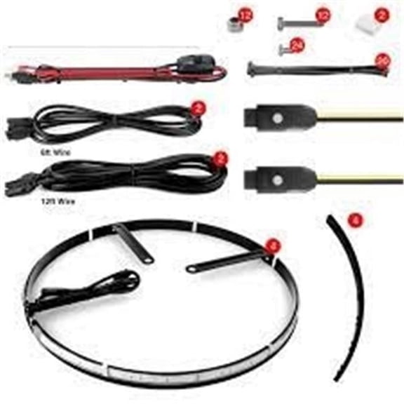 XK Glow 2015-2018 Adjustable Wheel Ring Light Kit XKchrome App Controlled with Turn Signal Function, 4 Piece