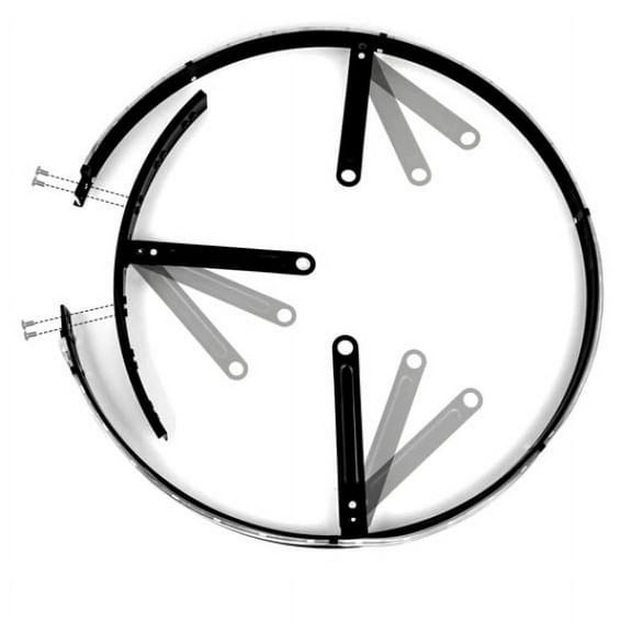 XK Glow Adjustable LED RGB 15In Wheel Ring Light 1pc