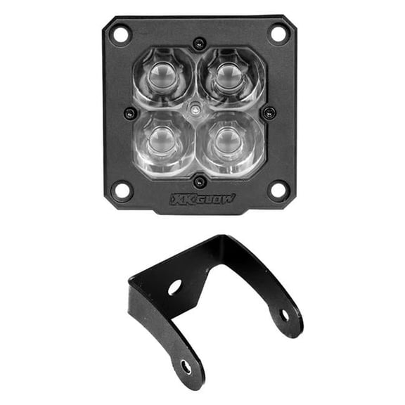 XK Glow Flush Mount XKchrome 20w LED Cube Light w/ RGB Accent Light - Spot Beam