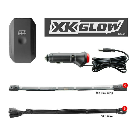 XKGLOW chrome App Control Car Mini LED Accent Light Kit - Interior