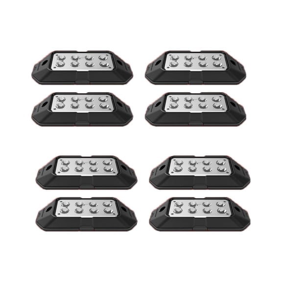 XK Glow XK052001-8WA Pod Strobe Light - White/Amber - 8pc
