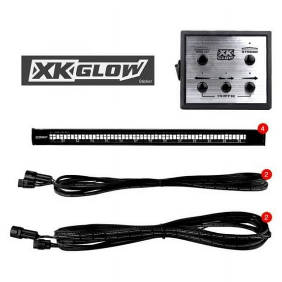 XK Glow XK052002-8B Plug-and-Play Emergency Strobe Light Serie - Blue - 8 Lights