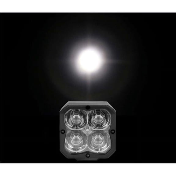 XK Glow XKchrome 20w LED Cube Light w/ RGB Accent Light Kit w/ Controller- Fog Beam 2pc
