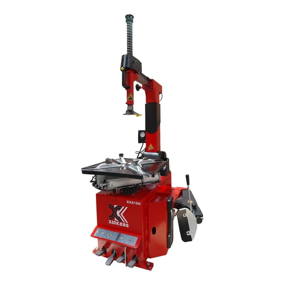 XK Tire Machine, Wheel Changers, Swing Arm, 110V, 818N Tire Repair Machine with Bead Breaking, Arm Rim Width 14 in for Repair Shops, Home Garages, Tire Workshops