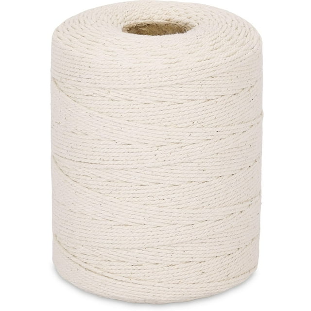 XKDOUS 1035ft Butchers Twine, 100% Cotton Food Safe Cooking Twine Kitchen Twine String, 2mm Natural White Butcher Twine for Meat and Roasting, Trussing Poultry, Bakes Twine & Crafting