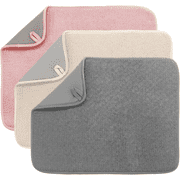 XKDOUS 3 Pack Dish Drying Mat, Absorbent Microfiber Dish Drying Mat for Kitchen Counter, Dish Drying Pad, 12 x 16 inch