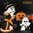 thumbnail image 1 of XKDOUS 4 PCS Cute Halloween Decorations Indoor, Wooden Tiered Tray Decor, Halloween Table Sign Decorations, Black Cat, Ghost, Pumpkins,Witch for Party Home Decor, 1 of 8