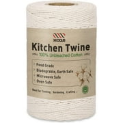 XKDOUS 476ft Butchers Twine, 100% Cotton Food Safe Cooking Twine Kitchen Twine String, 2mm Natural White Butcher Twine for Meat and Roasting, Trussing Poultry, Bakes Twine & Crafting