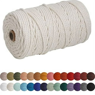  8mm Cotton Macrame Cord/Single Strand Bulk Knotting Rope :  Arts, Crafts & Sewing