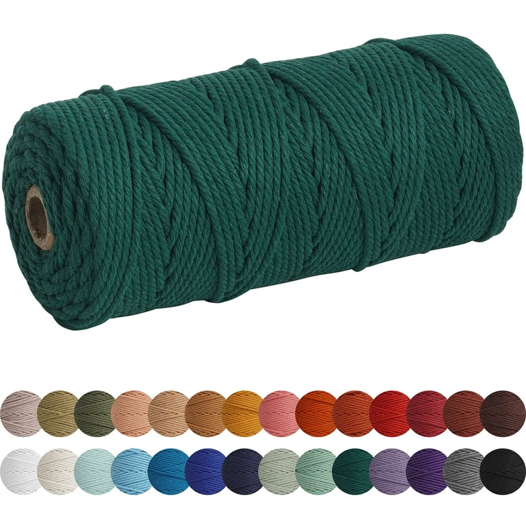 3 Meters Dark Green Natural Hemp String Cord - (2mm) - Melworks Online Beads