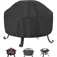 thumbnail image 1 of XKDOUS Fire Pit Cover Round for Fire Pit 22- 36 Inch, Waterproof Outdoor FirePit Cover, Full Coverage Patio Round Fire Pit Cover, Dustproof Anti UV and Tear Resistant, 1 of 9